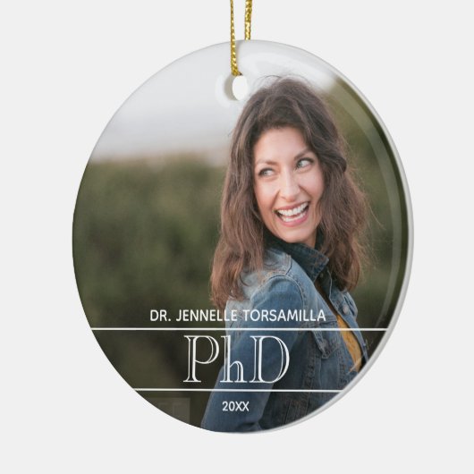 Foto PhD Abschluss Keramik Ornament (Links)