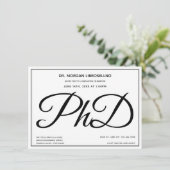 Foto PhD Graduation Party Einladung (Stehend Vorderseite)