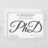 Foto PhD Graduation Party Einladung (Vorderseite)