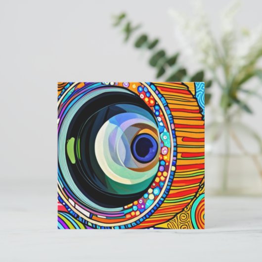 Foto Phun Feiertagskarte (Stehend Vorderseite)