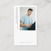 Foto Physiotherapeut Business Card Visitenkarte (Vorderseite)