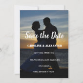 Foto Picture Happy Ever After Elegante Wedding Save The Date (Vorderseite)