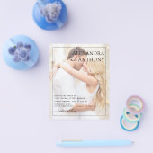 Foto Picture Wedding Romantic Elegante Flyer (Einzeln)