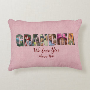 Foto Pillow GRANDMA Wir Liebe Sie, Bilder Namen hi Dekokissen