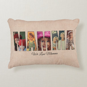 Foto Pillow MAMMA, Bilder hinzufügen, Meldung auf Dekokissen