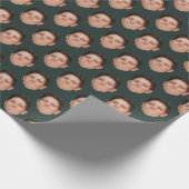 Foto Pine Green Gift Wrapping Paper Geschenkpapier (Ecke)