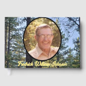 Foto Pine Tree Hintergrund Gedenkstätte Gästebuch (Vorderseite)