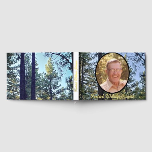 Foto Pine Tree Hintergrund Gedenkstätte Gästebuch (Voll)