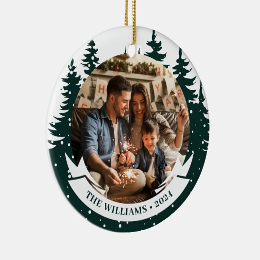 Foto Pine Tree Keramik Ornament (Rechts)