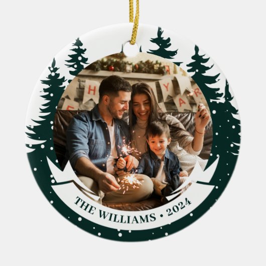 Foto Pine Tree Keramik Ornament (Vorne)