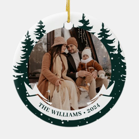 Foto Pine Tree Keramik Ornament (Hinten)