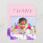 Foto Pink Bubbles Giro Kindergeburtstag Party (Vorne/Hinten)