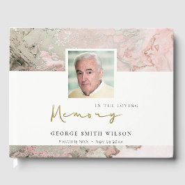 FOTO PINK DUSKY ROSE GOLD AGATE BEILEID MEMORIAL GÄSTEBUCH