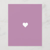 Foto Pink Filter Einladung Flyer (Hinten)