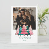 Foto Pink Forest Weihnachten (Stehend Vorderseite)