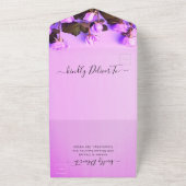 Foto Pink Hochzeit alles in einer Einladung (Außenbereich)