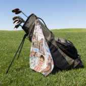 Foto Pink Monogramm Golfhandtuch (Gras)
