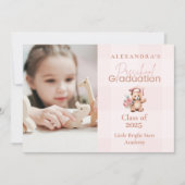 Foto Pink Preschool Teddy Bären Abschluss Ankündigung (Vorderseite)