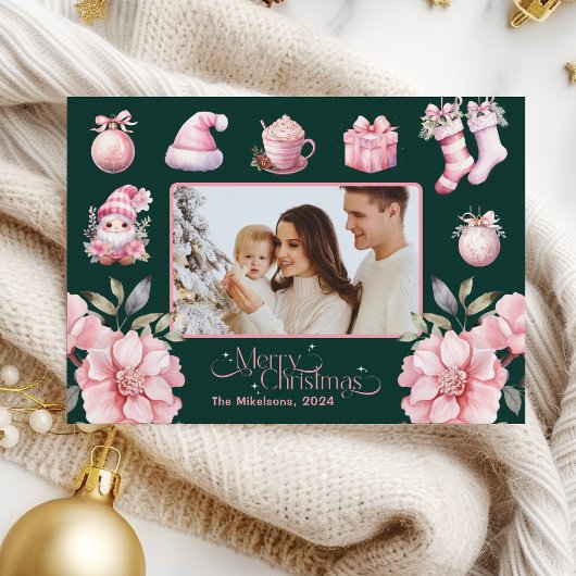 Foto Pink Retro Weihnachten