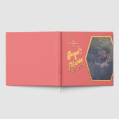 Foto Pink Wedding Foil Gästebuch hinzufügen (Voll)