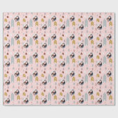 Foto Pink Weihnachten Geschenkpapier (Flach)