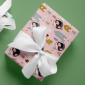 Foto Pink Weihnachten Geschenkpapier