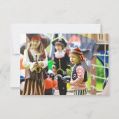 Foto Pirate Geburtstagsparty Dankeskarte (Rückseite)