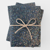 Foto Place Mat Imitate Silver Glitzer 3 Packung Geschenkpapier Set (Beispiel)