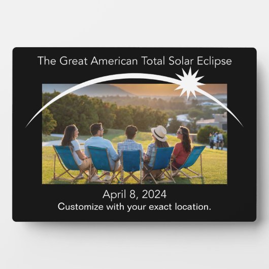 Foto-Plakette für Eclipse Fotoplatte (Vorderseite)