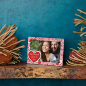 Foto Plaque - Horizontal Rahmen - Herz (Seite)