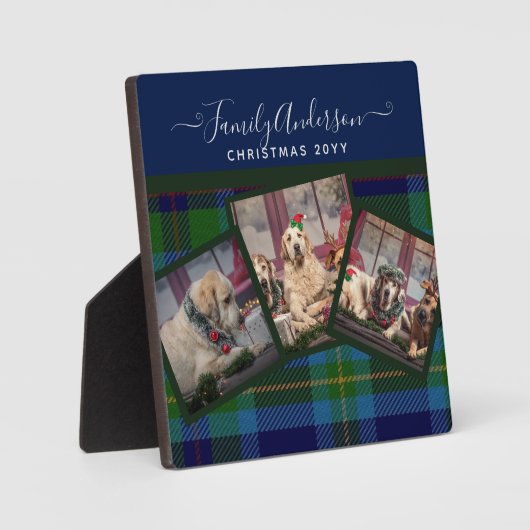 FOTO PLAQUE - Miller TARTAN - Weihnachtsgeschenk Fotoplatte (Vorderseite)