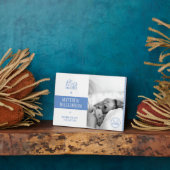 Foto Plaque mit Baby Birth Stats und Monogram Fotoplatte (Seite)