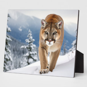 Foto Plaque-Mountain Lion Fotoplatte