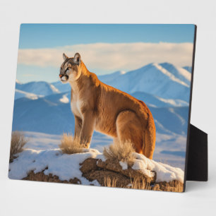 Foto Plaque-Mountain Lion Fotoplatte