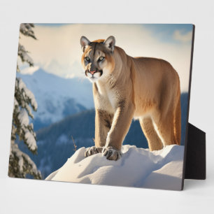 Foto Plaque-Mountain Lion Fotoplatte