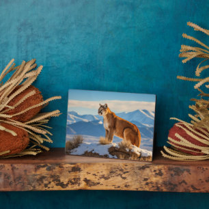 Foto Plaque-Mountain Lion Fotoplatte