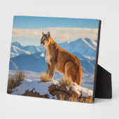 Foto Plaque-Mountain Lion Fotoplatte (Seite)