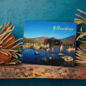 Foto Plaque-Yellowstone Elche Fotoplatte (Seite)