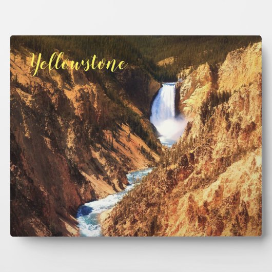 Foto Plaque-Yellowstone Falls Fotoplatte (Vorderseite)