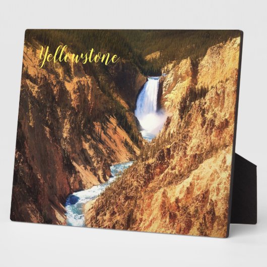 Foto Plaque-Yellowstone Falls Fotoplatte (Seite)