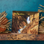 Foto Plaque-Yellowstone Falls Fotoplatte (Seite)