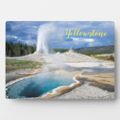 Foto Plaque-Yellowstone Geyser Fotoplatte (Vorderseite)