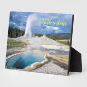 Foto Plaque-Yellowstone Geyser Fotoplatte (Seite)