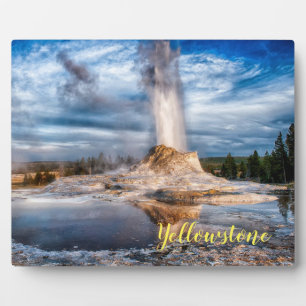 Foto Plaque-Yellowstone Geyser Fotoplatte