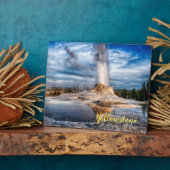 Foto Plaque-Yellowstone Geyser Fotoplatte (Seite)