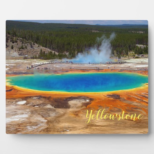 Foto Plaque-Yellowstone Hot Spring Fotoplatte (Vorderseite)