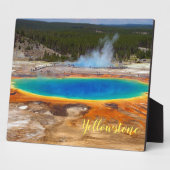 Foto Plaque-Yellowstone Hot Spring Fotoplatte (Seite)