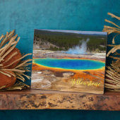 Foto Plaque-Yellowstone Hot Spring Fotoplatte (Seite)