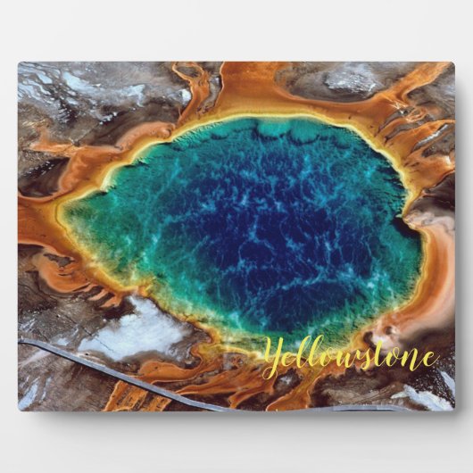 Foto Plaque-Yellowstone Hot Spring Fotoplatte (Vorderseite)