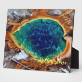 Foto Plaque-Yellowstone Hot Spring Fotoplatte (Seite)